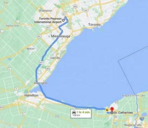 St. Catherine tofrom Toronto Pearson Airport