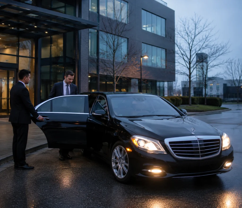 Luxury executive sedan airport transportation in Brantford