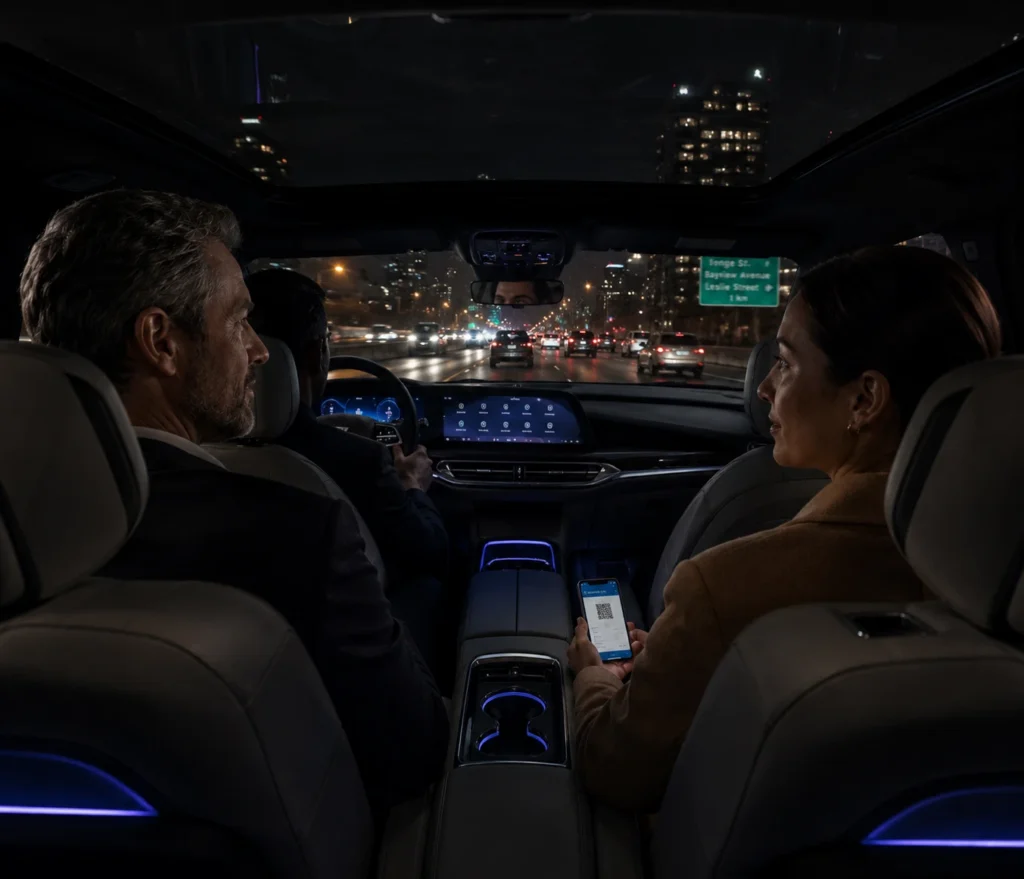 richmond-hill-night-airport-limo-interior