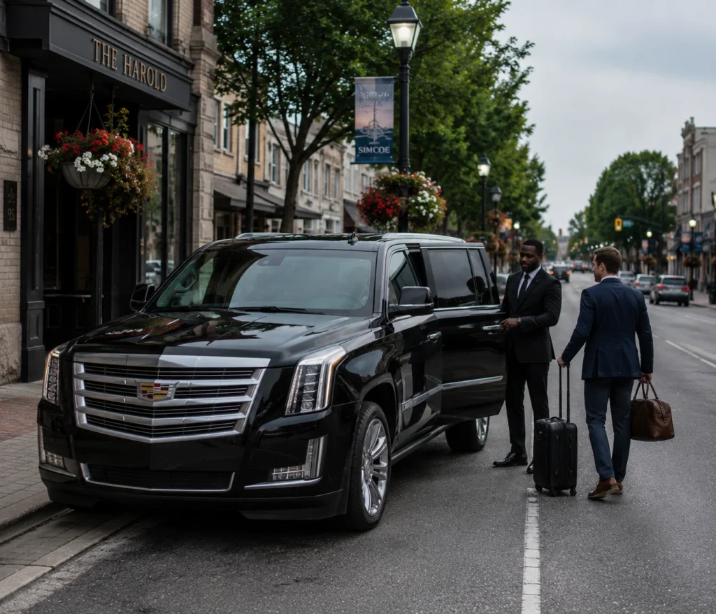simcoe-airport-limo-downtown-pickup