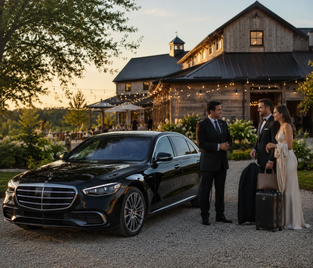 west-grey-wedding-airport-limo