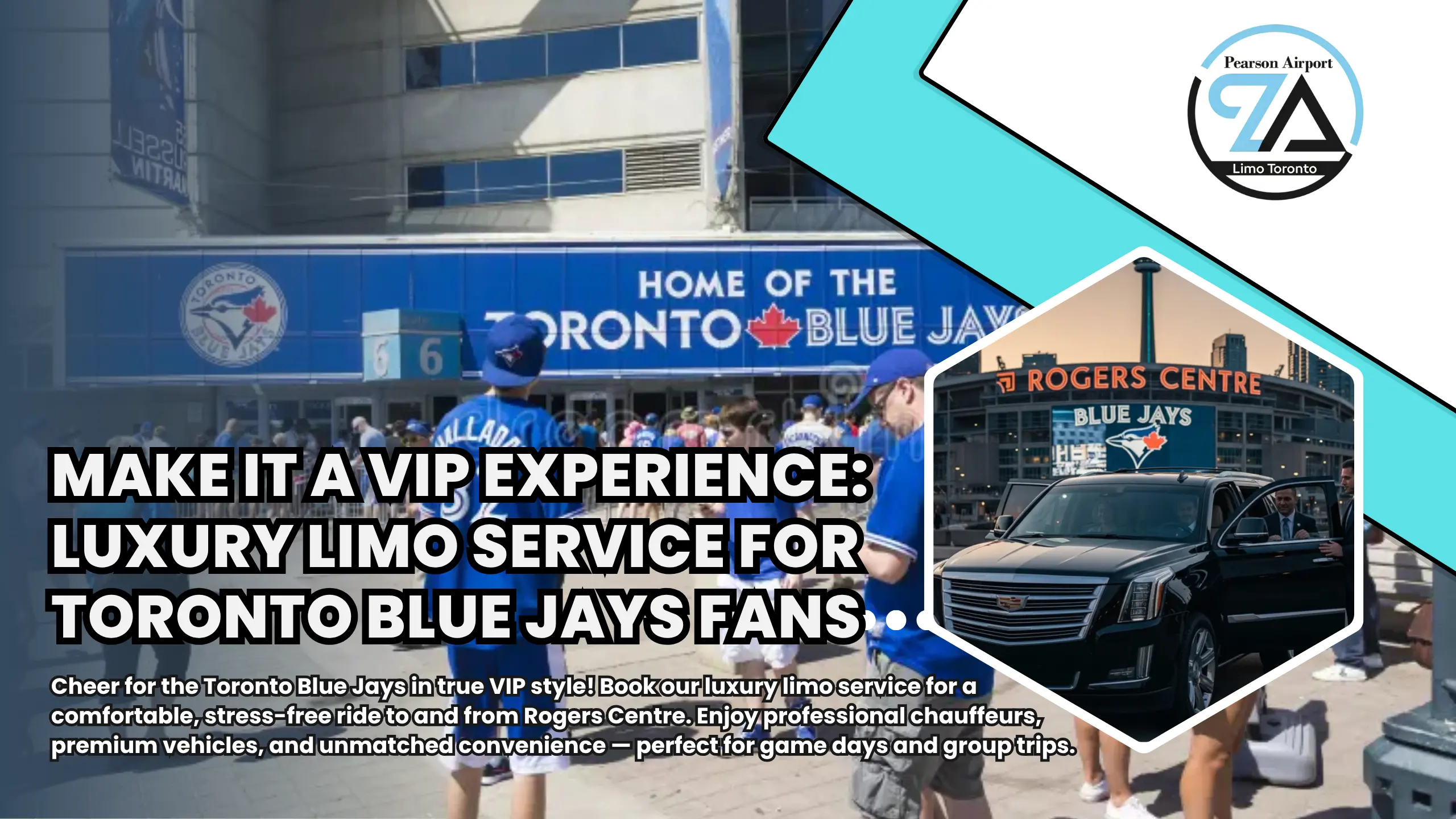 book your game day Limo Taxi service in grandeur at the iconic Rogers Centre