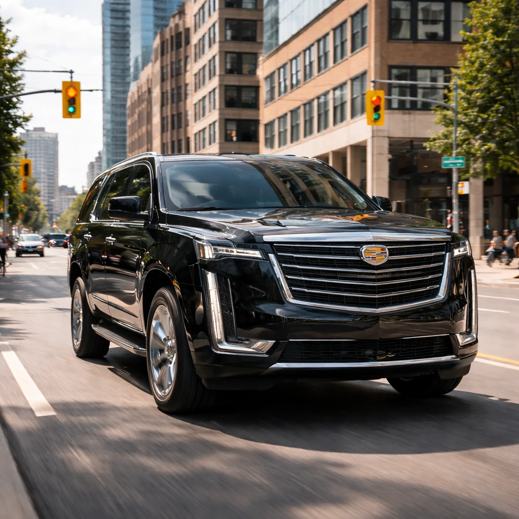 luxury-suv-driving-downtown-london-ontario
